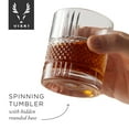 thumbnail image 4 of Viski Revolve Spinning Rocks Glass, Whiskey Drinking Glass, 10 oz, Set of 1, 4 of 9