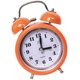 thumbnail image 4 of SQCLV Reloj despertador retro de 3,15 pulgadas con dos campanas, funciona con pilas, silencioso, sin tictac, para mesita de noche, analógico, con luz de fondo, color naranja, 12 x 8 x 5 cm, 4 of 5
