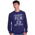 thumbnail image 5 of Shoot Film Not Guns Photographer Pun Long Sleeve TShirt Men Women Brisco Brands M, 5 of 6