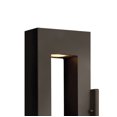 thumbnail image 5 of 1640BZ-LED Hinkley Lighting Atlantis - 6.5 Inch 2 Light Medium Outdoor Wall Lantern-Bronze Finish-Integrated LED Lamp Base Type, 5 of 11