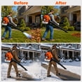 thumbnail image 3 of High Power 75.6CC Gas Backpack Leaf Blower 847CFM 2-Cycle-236 MPH Low Vibration -Cruise Control Powerful Leaf Blowers Gas for Lawn Yard Care, 3 of 10