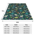 Bixox Fleece Blanket Christmas Dinosaur colorful Pattern Super Soft