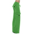 thumbnail image 6 of Levmjia Women Yoga Pants Workout Leggings Stretch Waist Button Pocket Cotton Blend High Waist Loose Fit Gym Running Hiking Casual Streetwear XS-XXXXL, 6 of 7
