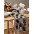 thumbnail image 2 of Table Runner Dresser Scarf 16 x 72 Inch Country Star Sunflower Texas Star Vintage Black Plaid Table Runners Non-Slip Heat Kitchen Dining Table Decor for Indoor Outdoor Home Party Decoration, 2 of 7