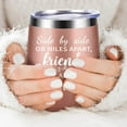 thumbnail image 4 of Friend Birthday Gift for Women - Funny Vacuum Insulated Wine Tumbler Mug with Lid and Straw 12oz (Rose Gold), A-Rose Gold, 4 of 6
