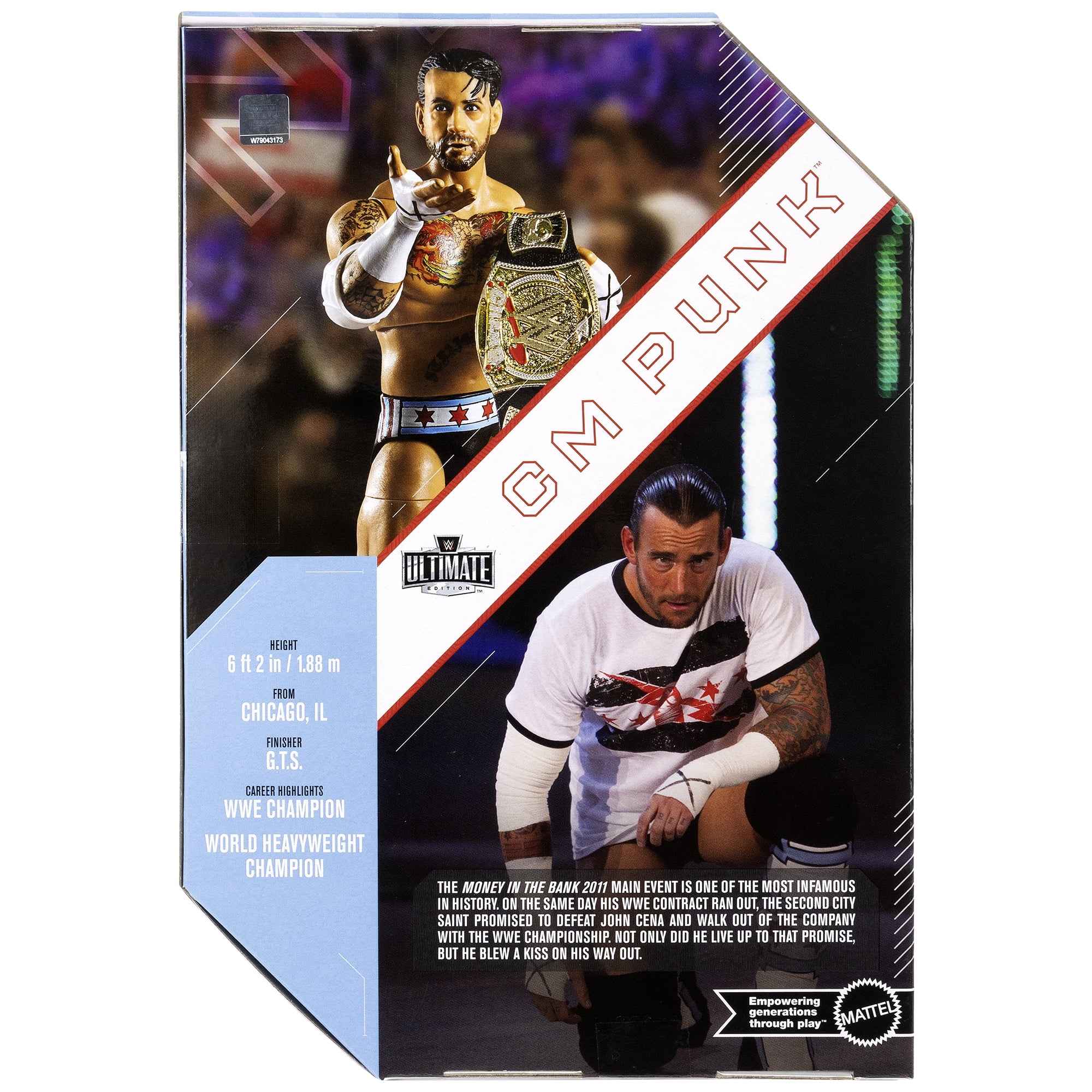 CM Punk (MITB 2011) - WWE Ultimate Edition Ringside Exclusive Mattel WWE Toy Wrestling Action Figure