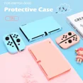 thumbnail image 4 of 9 Colors for Nintend Switch OLED Accessories Protective Shell NS Game Console TPU All-inclusive Soft Cover Protection Case Pouch (White), 4 of 7