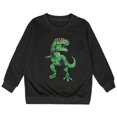 thumbnail image 1 of Daznico Chandails à Capuche et Chandails en Molleton pour Filles, Chandail en Molleton à Manches Longues Sans Capuche à Col Rond Imprimé Mignon pour Enfants, Taille 7-8 Ans, 1 of 3