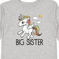 thumbnail image 4 of Inktastic Big Sister Unicorn Girls Long Sleeve Toddler T-Shirt, 4 of 5