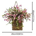 thumbnail image 2 of Spring Hydrangea Basket Garland Simulation Rattan Basket Door Basket Door Hanging Decorative Garland, 2 of 8