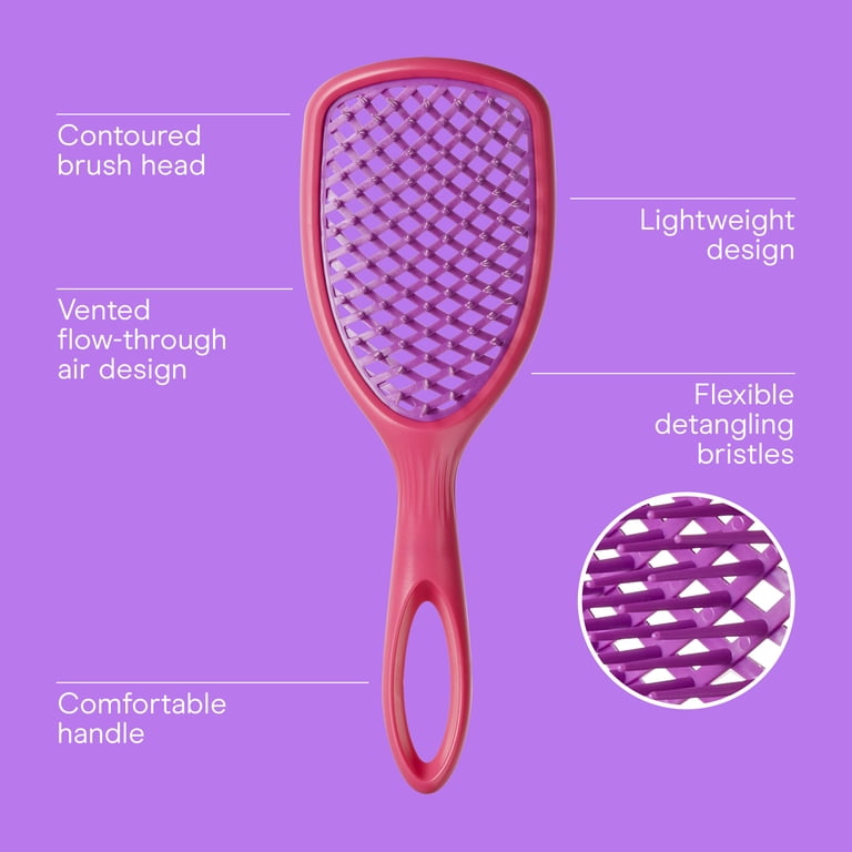 All Brush Vented Paddle Hair Brush, Pink photo 2