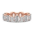 thumbnail image 2 of Oval & Round Shape Lab Grown Diamond Mariah Eternity Ring For Women | 7 Carat IGI Certified 14K Rose Gold | FG-VS Quality Friendly Diamonds Eternity Ring Size 7.5, 2 of 4