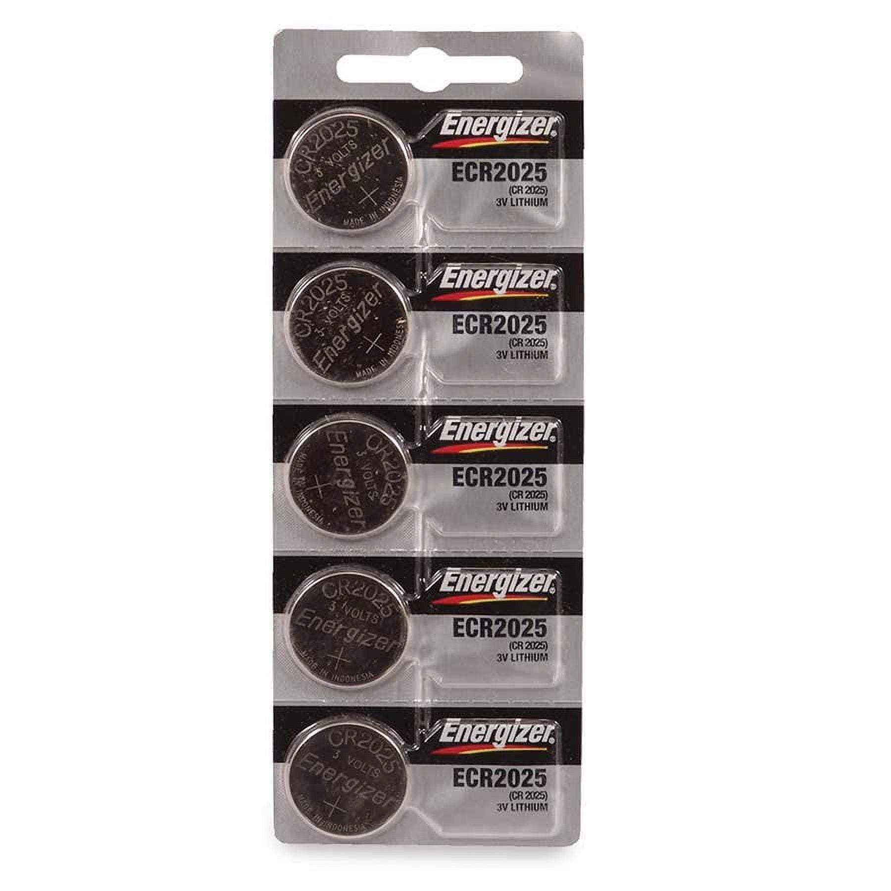 Energizer CR2025 Lithium Battery: Card of 5