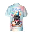 thumbnail image 2 of Happy Birthday Cute Puppy Newfoundland with Cake Gifts Party Hat Hawaiian Shirt Breathable Summer Unisex Merch Newfie Dog Lover Gifts - 00029, 2 of 6