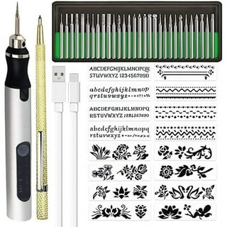  The Artisan Pen - A DIY Engraving Pen, Artisan Pen Engraving  Tool, USB Rechargable Cordless Professional Engraving Pen,for Metal, Wood,  Glass and Plastic (Set 1) : Arts, Crafts & Sewing