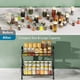 thumbnail image 2 of Estante para especias con 4 niveles, estante de almacenamiento de cocina de acero inoxidable a prueba de óxido, organizador de baño y cocina Lumten, 2 of 5