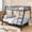 Black【Twin-over-Full】, variant on Holaki Twin Over Twin Metal Bunk Bed, with Ladder & Guardrails Metal Bunk Bed Frame, Noise Free & Easy Assembly Strudy Metal Bunk Bed with Support Leg, Black