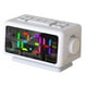 thumbnail image 3 of Radio Despertador Reloj Digital de Escritorio Calendario Perpetuo Pantalla Grande Electrónico Blanco, 3 of 9