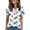-179-Blue, variant on Favoffer Womens Printed Blouses V Neck Tie Front Short Sleeve Loose Fit Casual Tops Soft Shirts for Holiday Street Dating Weekend