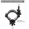 thumbnail image 2 of Uxcell Light Truss Clamps, Stage Lighting Pipe O Clamp for 1.57-2.05" OD 60lb, Black 6Pack, 2 of 6