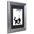 thumbnail image 3 of Trademark Fine Art "Black Cat" Canvas Art by Color Bakery Black Matte, Silver Frame, 3 of 4