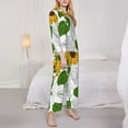 thumbnail image 3 of Picia Plump Sunflower And Sketch Pattern Women’s Long-Sleeve Sleepwear Set - Soft 2-Piece Loungewear with Pockets, Comfy PJs for Relaxing Nights-X-Large, 3 of 7