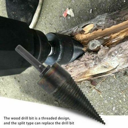 

Goodhd High Speed Firewood Hex Shank Drill Bit Wood Splitter Screw Cone Driver