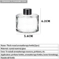 thumbnail image 2 of QUUPY 2 PCS 50ml/1.7OZ Thick Round Glass Diffuser Bottle Jars Pot Exquisite Essential Oils Container For Xmas Gift, 2 of 8