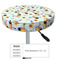 thumbnail image 4 of Round Bar Stool Seat Covers, Submarine With Fishes Undersea Elastic Round Chair Cover Stool Seat Slipcover Bar Stool Cushions Round Pad for 12-14 inch, 4 of 7