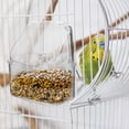 thumbnail image 2 of Comedero externo para pájaros, comedero para pájaros, comedero transparente para pájaros, 2 of 8