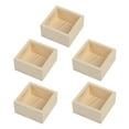 thumbnail image 2 of Shisuyan 5PCS Unfinished Wood Boxes DIY Multi-Functional Plant Storage Square Box for Succulents Indoor Plants Crafts and Home Decor, 2 of 8