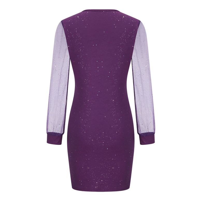chinese dress ladies Women's Purple Amelia Mini Dress Dark Mauve in Size Large by Outcast main image 1