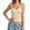 Beige, variant on Sleeveless Top for with Asymmetric Pleats and Sleek Bodycon Fit Compression Long Sleeve Women Womens T Shirts Short Sleeve Loose Fit Long Sleeves T Shirts for Women Short Sleeve T Shirt for