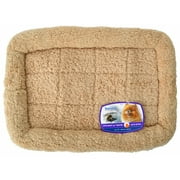 Angle View: Precision Pet SnooZZy Crate Bumper Bed - Tan 23"L X 16"W