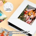 thumbnail image 3 of Álbum de fotos Avedor 272 bolsillos con funda de piel blanca de 5 x 7 pulgadas, 3 of 7