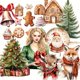 thumbnail image 4 of JAIIMAN 99 pegatinas navideñas con animales del bosque, granja acogedora, ciervos, comida de festival, vegetación, álbumes de recortes, diarios basura, manualidades, 4 of 5