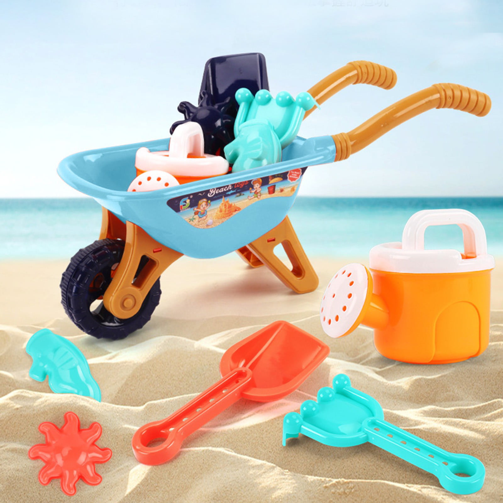 Beach Toy Kids Rake Shovel Set Kids Garden Tool Pretend Game Sand Toy Gifts 
