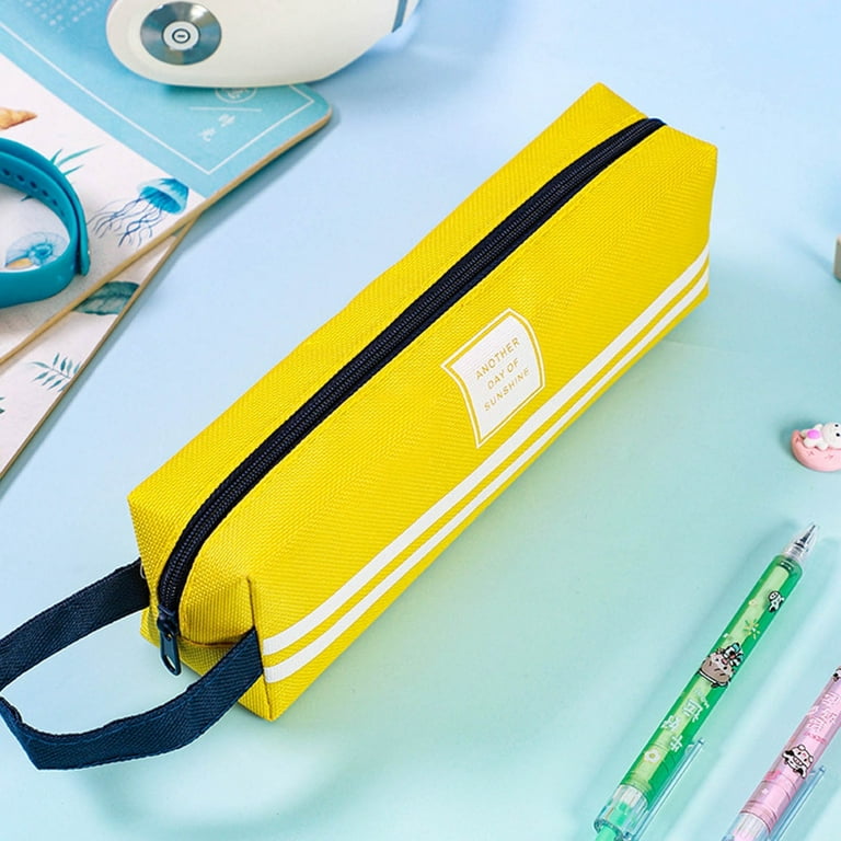 AURIGATE Stationery Pencil Case Pouch Stylish Simple Small Pencil Bag  Durable Compact Zipper for Office Art Cosmetics Storage Supplies