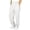 White, variant on CCRFTGI Cotton Linen Sweatpants for Children Girls Boys Size 8 Cute Cinch Bottom High Waist Joggers Beach Summer Elastic Pants Army Green 14-15 Years