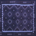 thumbnail image 1 of Ahgly Company Indoor Square Oriental Blue Traditional Area Rugs, 3' Square, 1 of 4