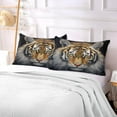 thumbnail image 6 of GZHJMY Beautiful Tiger Plush Pillow Case,Zippered Bed Pillow Pillowcases,Super Soft and Cozy Pillowcase Covers for Sleep - Standard Size 20x26in Home Decor, 6 of 7