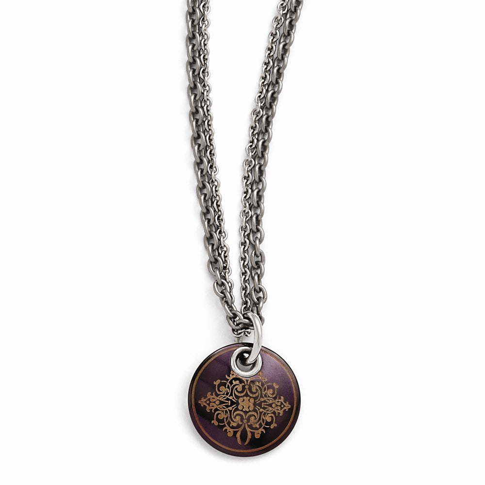 Jewelry Necklaces Fancy Necklaces Edward Mirell Black Ti Pink Anodized and Sterling Silver with 2in ext Necklac Jewelry Necklaces Fancy Necklaces Edward Mirell Black Ti Pink Anodized and Sterling Silver with 2in ext Necklac