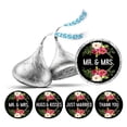 thumbnail image 1 of Darling Souvenir Rustic Wood Wedding Theme Stickers Labels 190 Pcs Party Favor-Black, 1 of 1