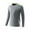 #Gray, variant on DPTALR George Men Casual Fashion Solid Color Running Breathable Fitness Long Sleeve Round Collar Exercise,White,Big and Tall Men L