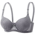 thumbnail image 2 of QNANSPI Women Comfortable Bras, Sports Bras for Women, Womens Lace Bralette Wireless Unlined Back Hook Breathable Light Support Everyday Bra, 2 of 3
