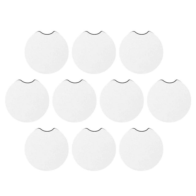 20 X Posavasos de Sublimación en Blanco de Neopreno 7 Cm X 7 Cm Antideslizante Sunnimix