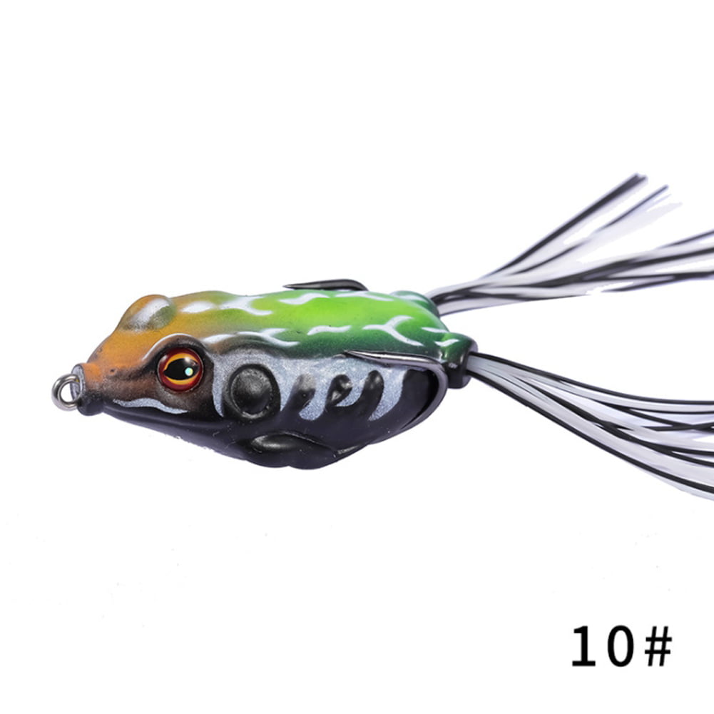 Details about   Fishing Lure Frog Lures Soft Frog Baits Lifelike Swimming Action Fishing Tackles 