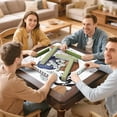 thumbnail image 7 of Extra Large Boho Style Mahjong Mat 31.5 Inch Square Rubber Table Cover Features Non-Skid Bottom for Stability and Noise Reduction for Tiles and Cards, 7 of 7