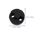 thumbnail image 2 of GETAJGHSD 5Pcs Rubber Violin Practice Mute Black Round Style for Volume Control and Quiet Practice, 2 of 8