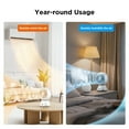 thumbnail image 3 of Midea Smart TurboBreeze Globe Air Circulator, 5 speeds with Remote, White, 3 of 12